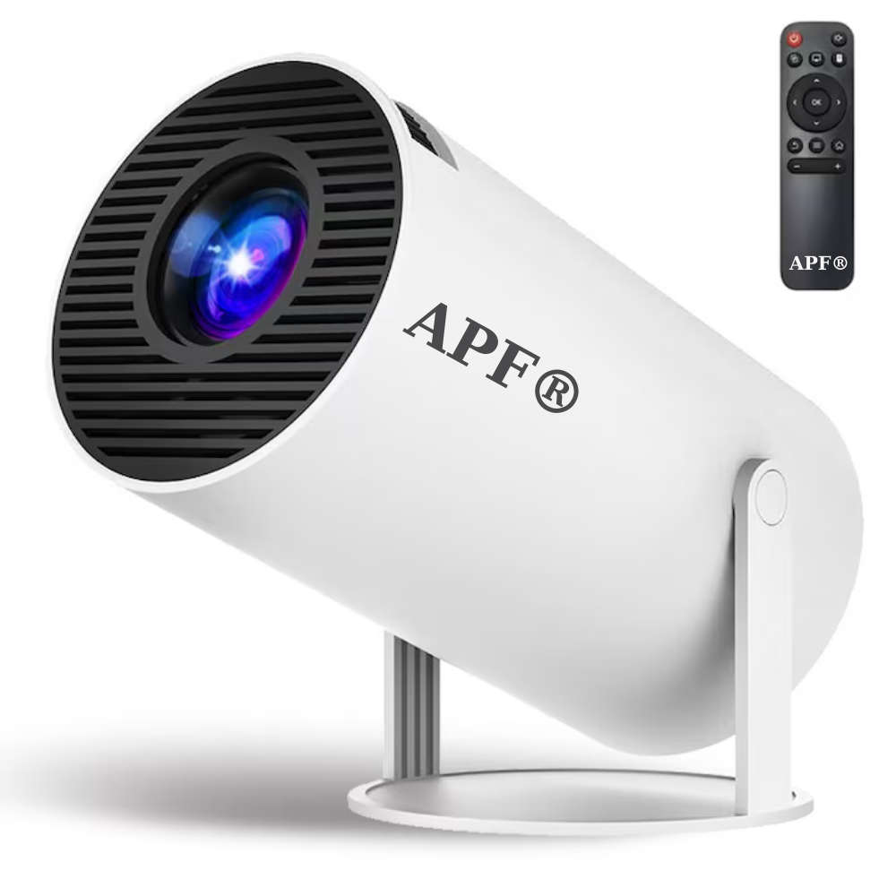 Proiector Portabil APF® HY300 PRO HD, Android 11, Wifi6, 4K, 1280x720P, 280 ANSI Lumeni – Home Theatre Compact și Versatil