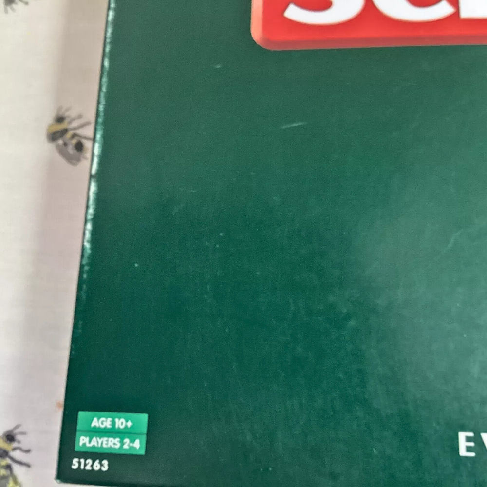 Scrabble Original Mini - Joc de Cuvinte Compact, Board Game de Călătorie, 10+, 2-4 Jucători