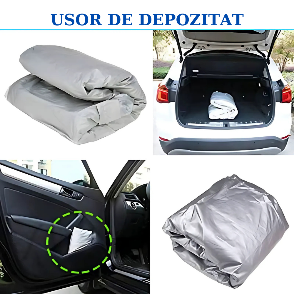 Husă Auto Universală pentru Protecție - Impermeabilă, Rezistenta la Praf și UV, Dimensiuni Multiple
