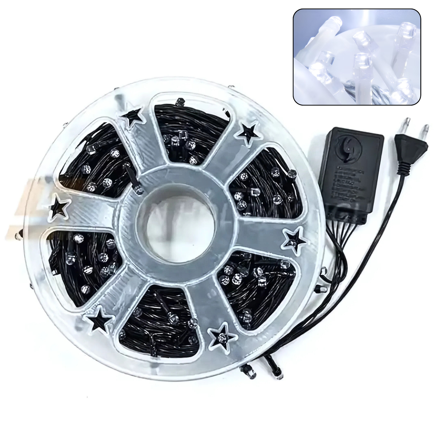 Instalație Luminoasă LED 50M Multicolor - 8 Jocuri de Lumini, Impermeabilă
