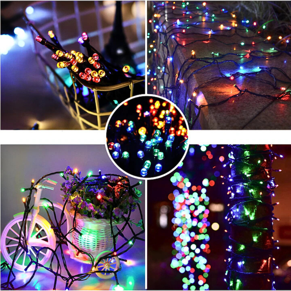 Instalație LED 30M Multicolor - Jocuri de Lumini pentru Crăciun și Petreceri