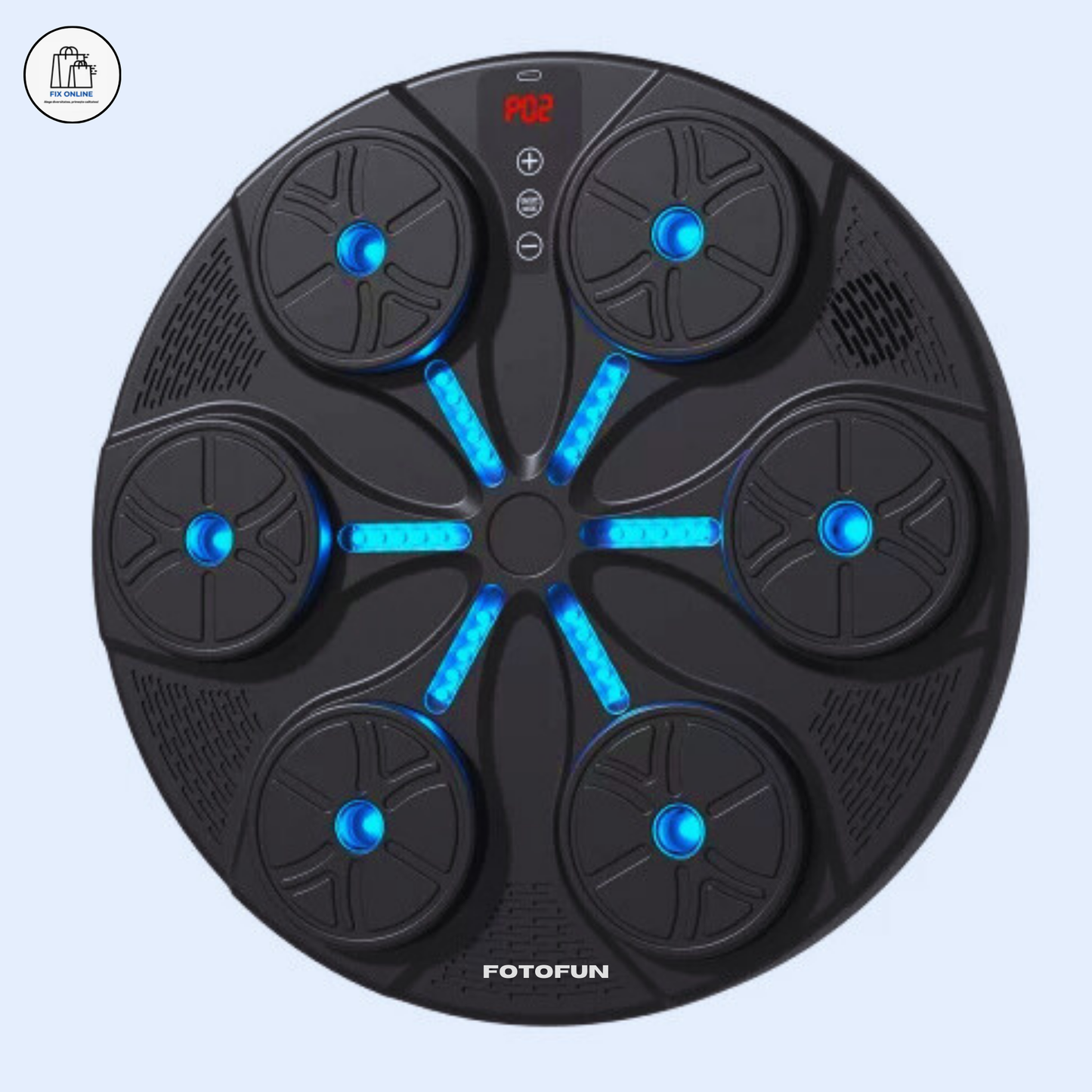 Aparat Smart de Box FOTOFUN® cu Bluetooth, Lumini RGB, Mănuși Negre și Fixare Velcro
