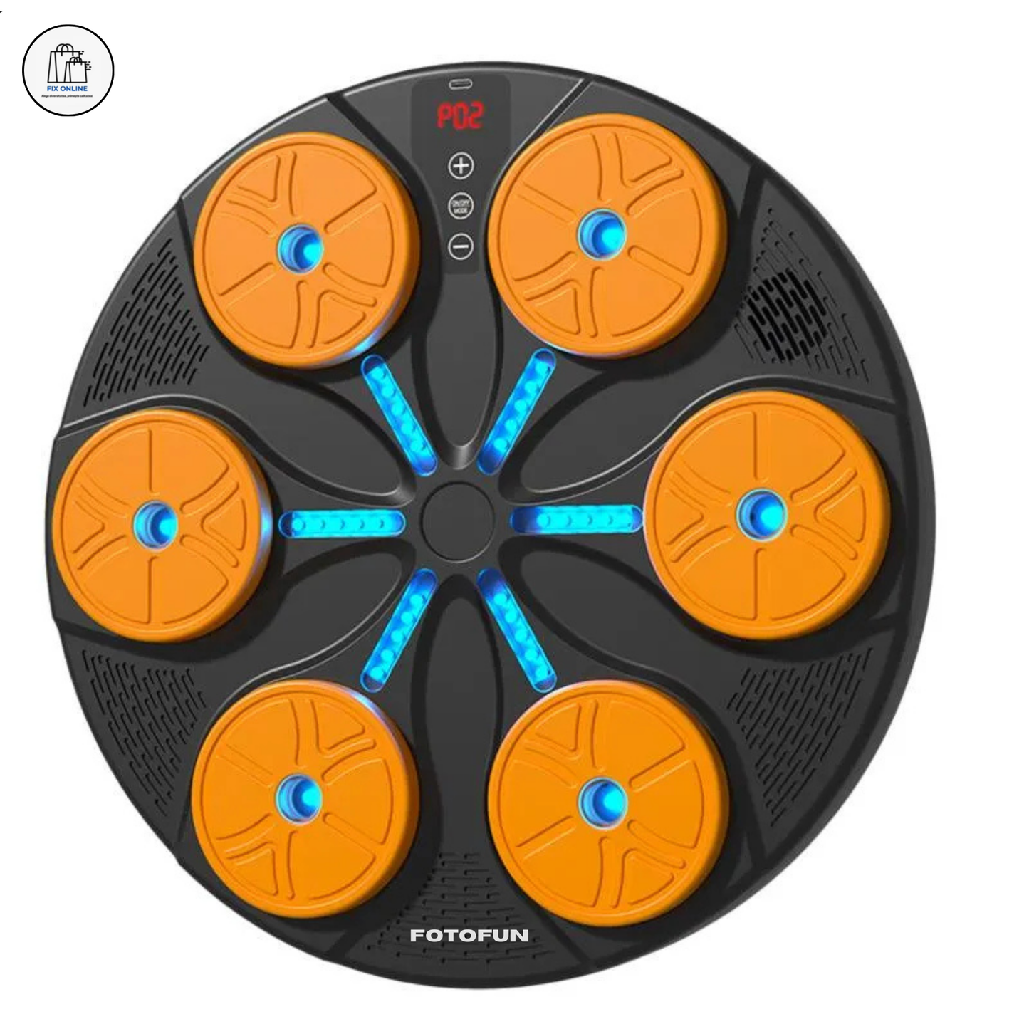 Aparat Smart de Box FOTOFUN® cu Bluetooth, Lumini RGB, Mănuși Negre și Fixare Velcro