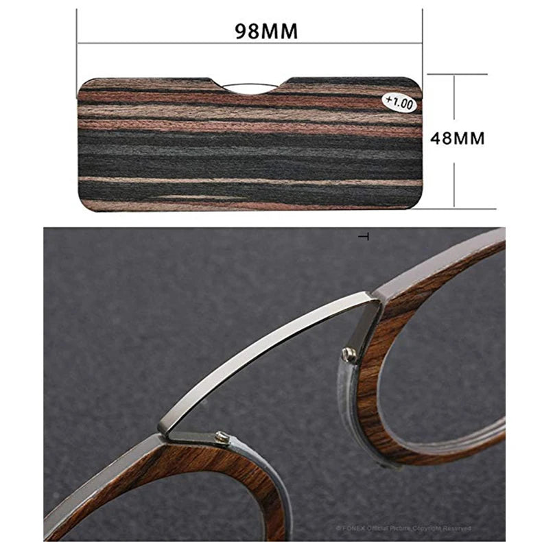Ochelari de Citit Portabili Fără Brațe Nose Clip TR90 - Ultralight cu Husă, Dioptrii +1.0 la +3.0