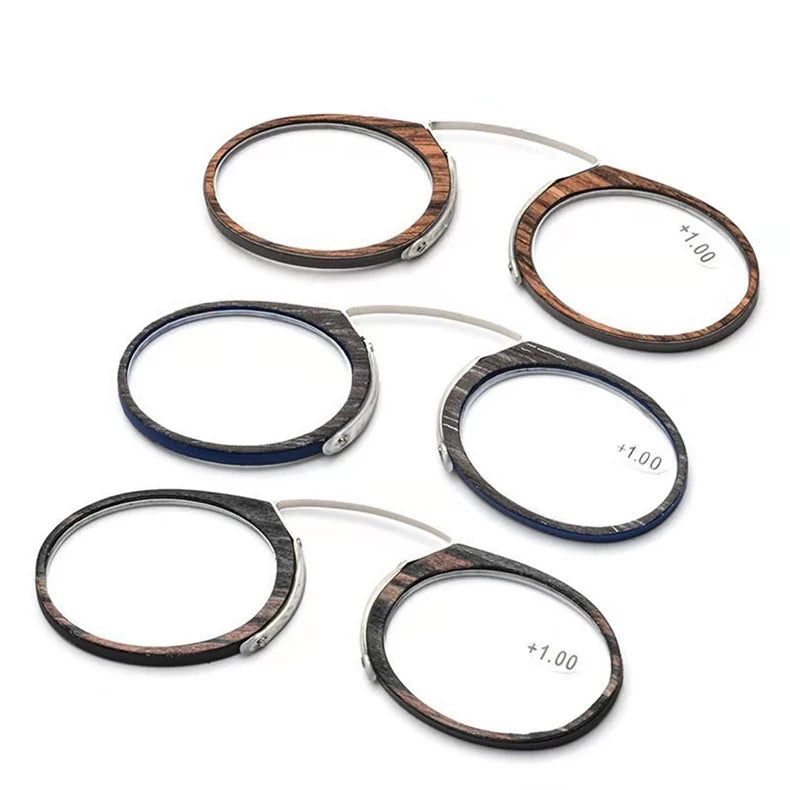 Ochelari de Citit Portabili Fără Brațe Nose Clip TR90 - Ultralight cu Husă, Dioptrii +1.0 la +3.0