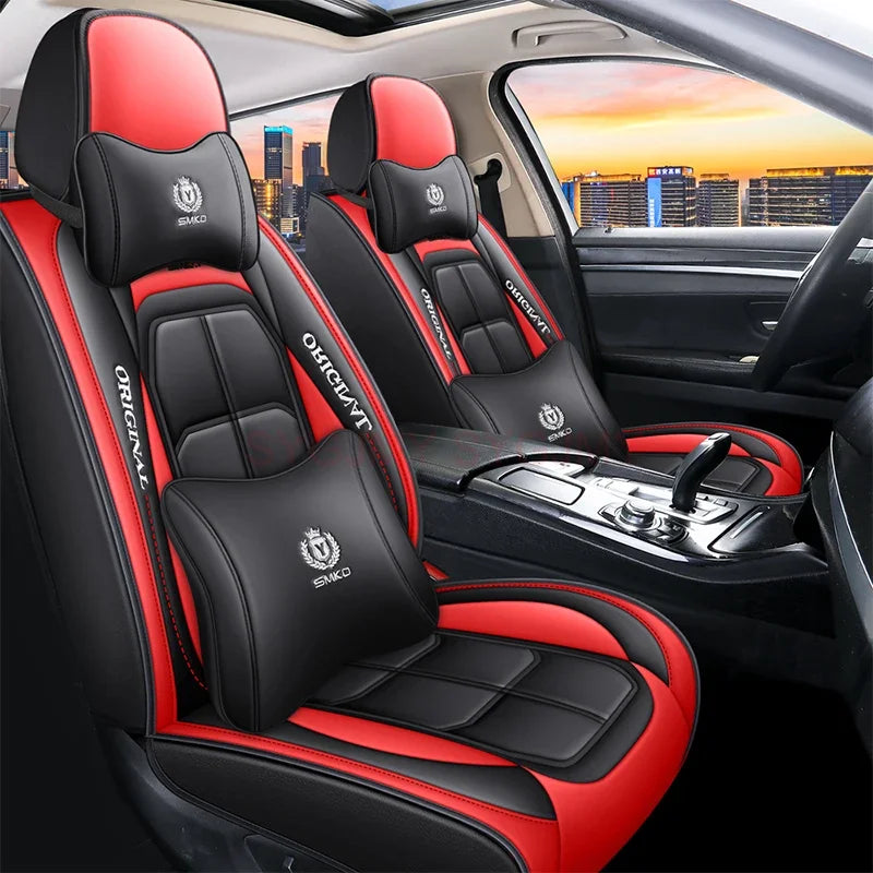 Huse Dacia Duster Negru-Rosu