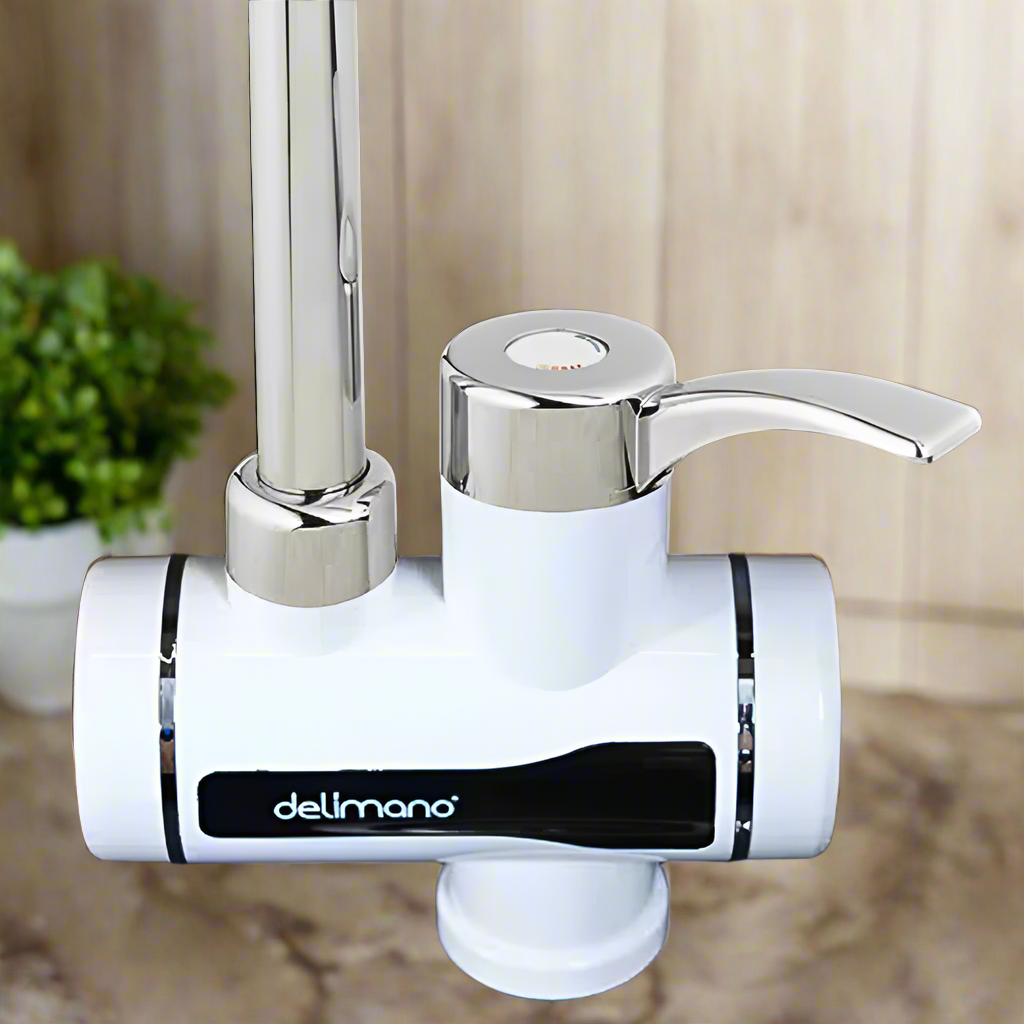Delimano kitchen faucet on a black background