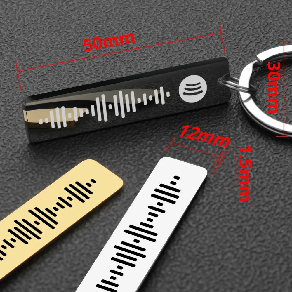 Spotify Code Breloc Personalizat - Cadou Perfect