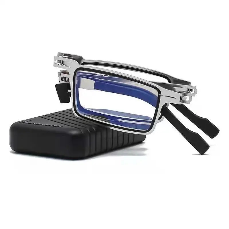 Ochelari de Citit Pliabili - Anti-Lumină Albastră, Metalici, Ultra Ușori