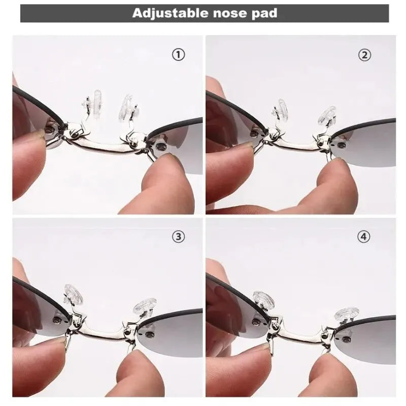 Ochelari de soare Morpheus Matrix Clip On Nose Rimless Tip Ochelari - UV400