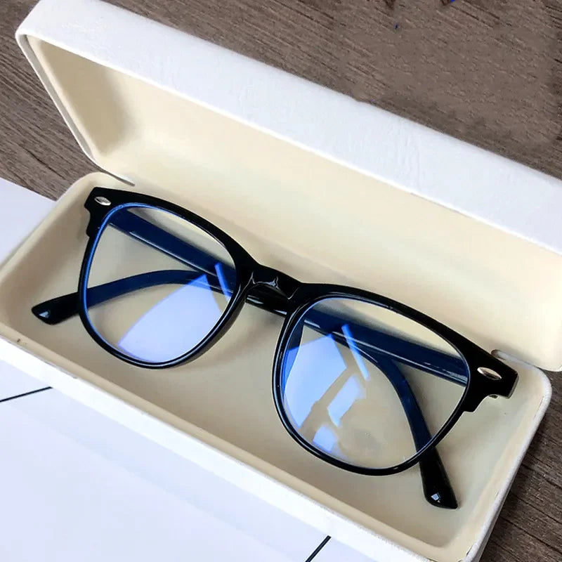 Ochelari Miopie Anti-Lumină Albastră | Rame Vintage Ovale Minus 0 până la -4.0