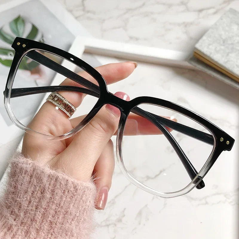 Ochelari Miopie Anti-Lumină Albastră | Rame Vintage Ovale Minus 0 până la -4.0