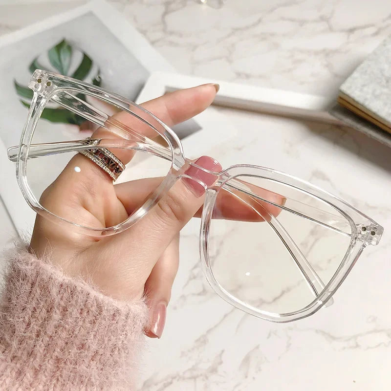 Ochelari Miopie Anti-Lumină Albastră | Rame Vintage Ovale Minus 0 până la -4.0