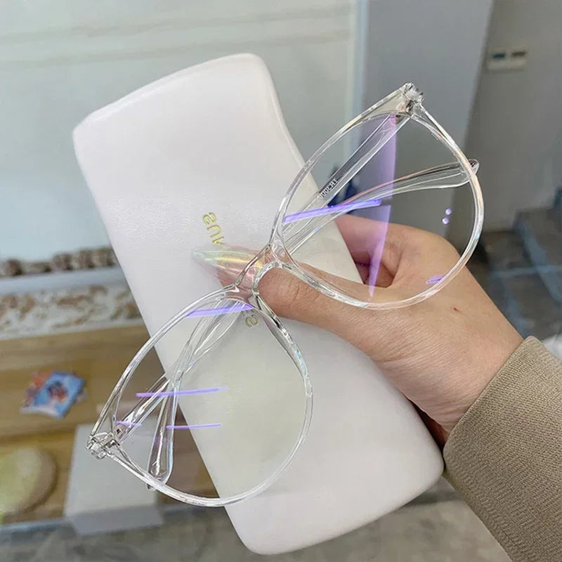 Ochelari Transparenti Anti-Lumină Albastră pentru Femei și Bărbați - Protecție pentru Calculator