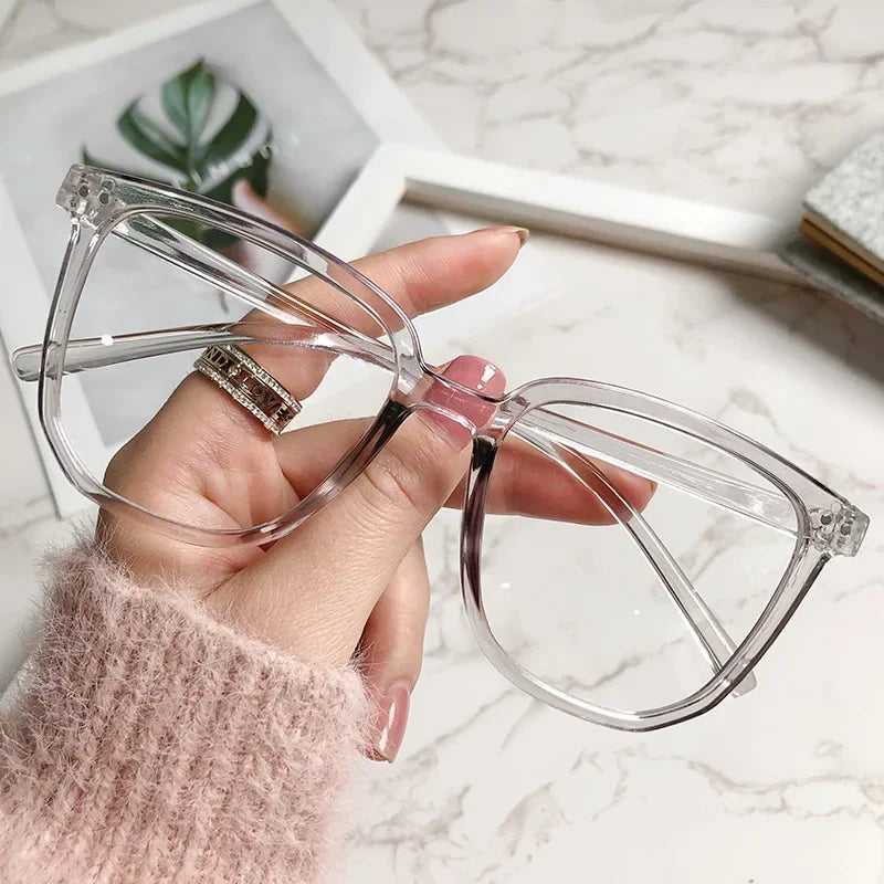 Ochelari Miopie Anti-Lumină Albastră | Rame Vintage Ovale Minus 0 până la -4.0