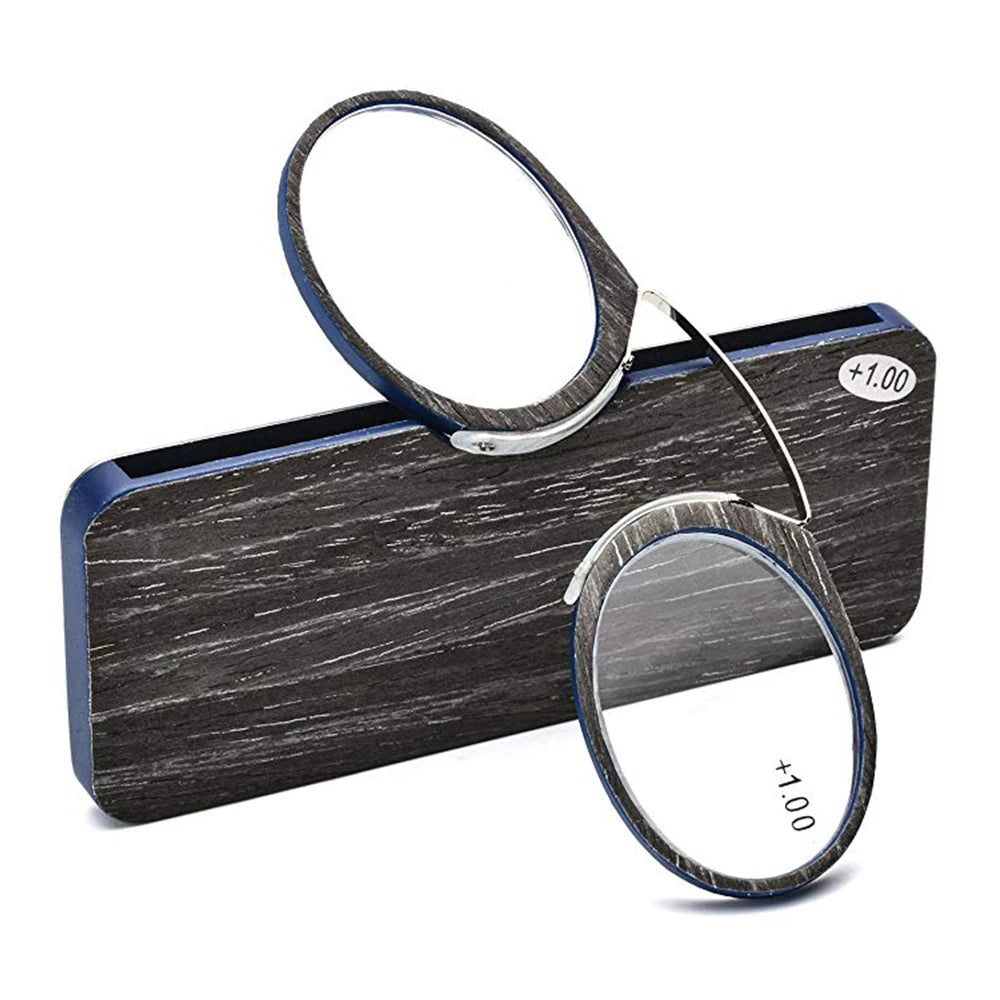 Ochelari de Citit Portabili Fără Brațe Nose Clip TR90 - Ultralight cu Husă, Dioptrii +1.0 la +3.0