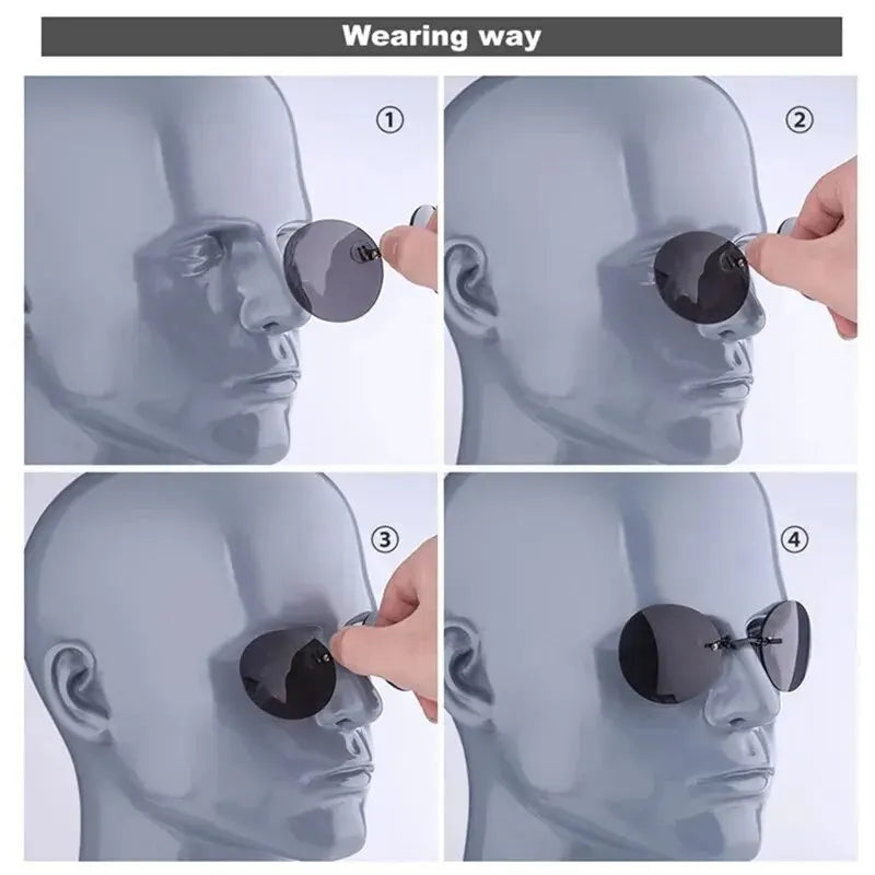 Ochelari de soare Morpheus Matrix Clip On Nose Rimless Tip Ochelari - UV400