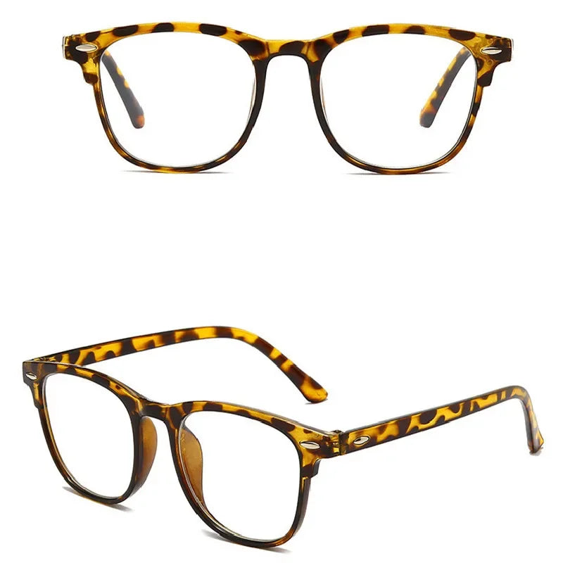 Ochelari Miopie Anti-Lumină Albastră | Rame Vintage Ovale Minus 0 până la -4.0