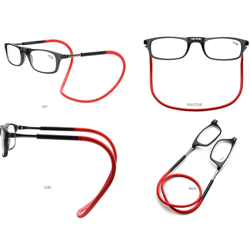 Ochelari de Citit Pliabili Anti-Lumină Albastră, Cu Etui, TR90, Portabili, Pentru Bărbați și Femei