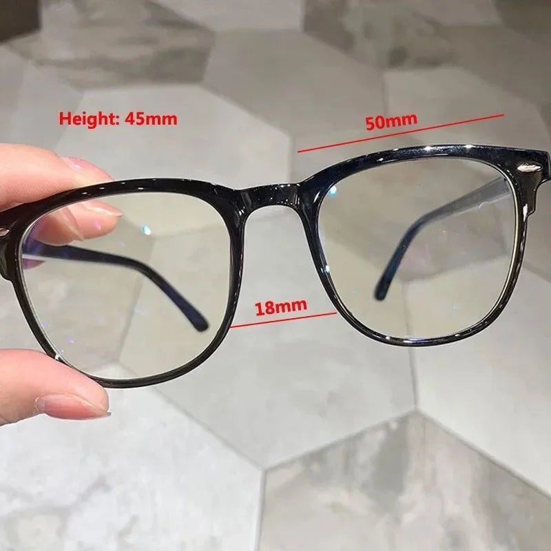 Ochelari Miopie Anti-Lumină Albastră | Rame Vintage Ovale Minus 0 până la -4.0