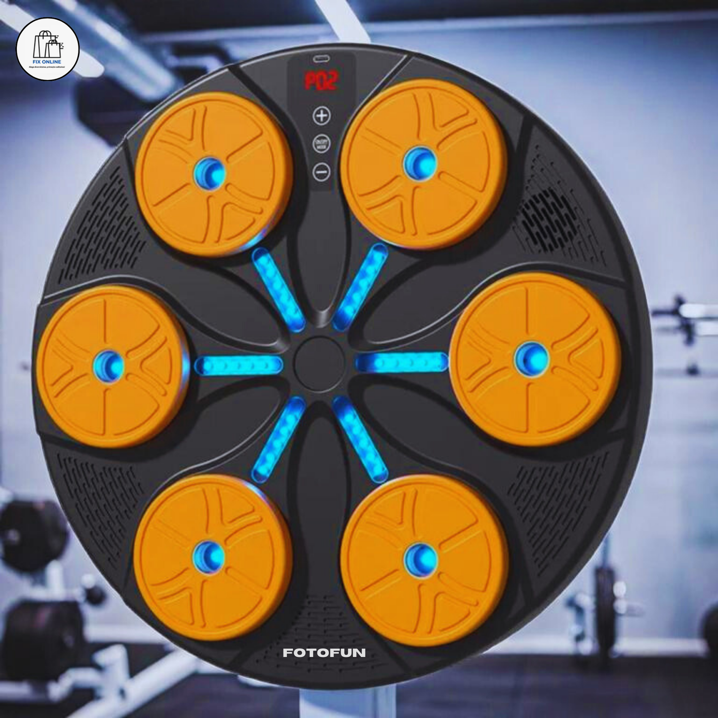 Aparat Smart de Box FOTOFUN® cu Bluetooth, Lumini RGB, Mănuși Negre și Fixare Velcro