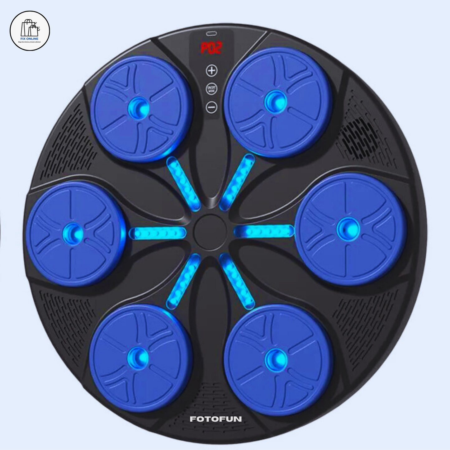 Aparat Smart de Box FOTOFUN® cu Bluetooth, Lumini RGB, Mănuși Negre și Fixare Velcro