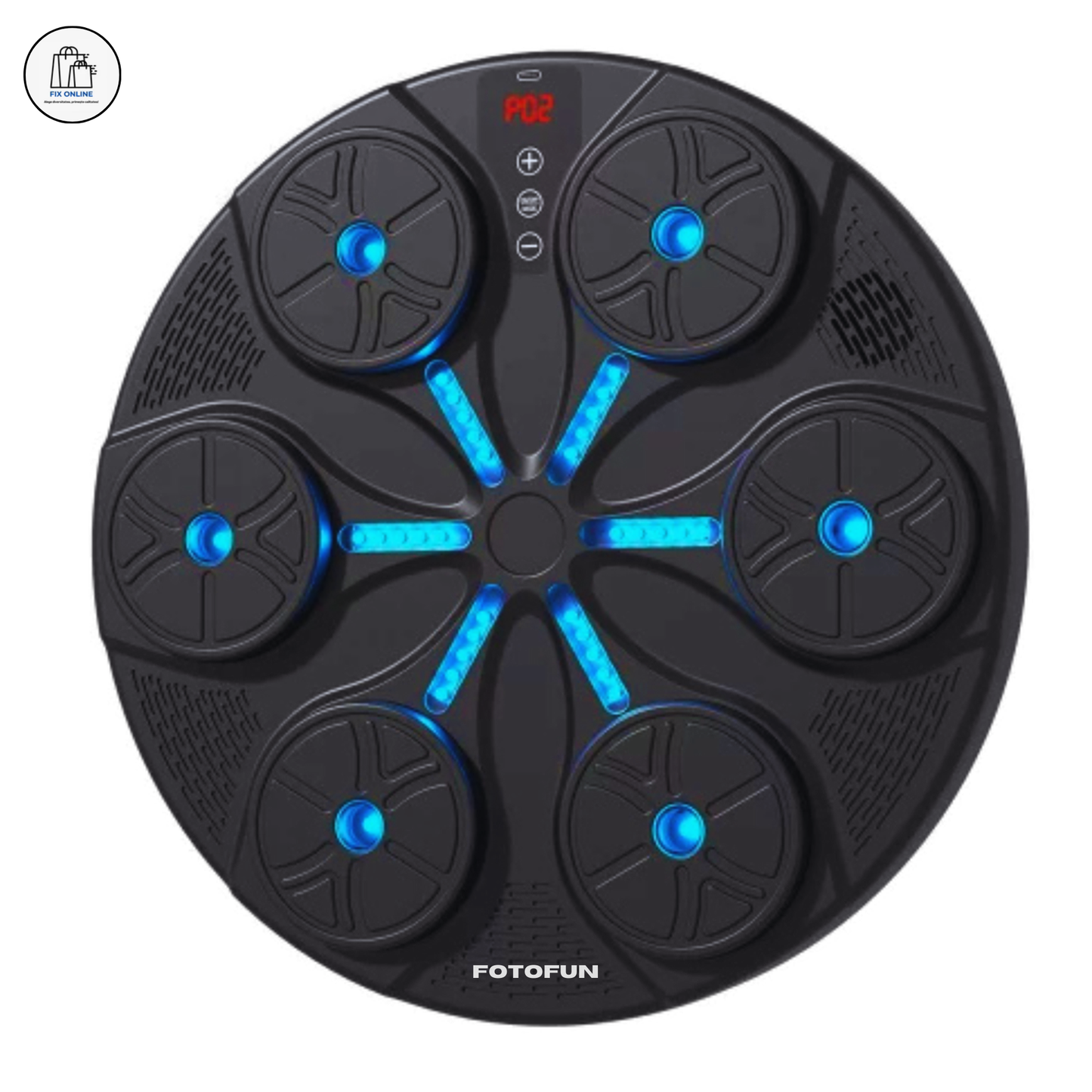 Aparat Smart de Box FOTOFUN® cu Bluetooth, Lumini RGB, Mănuși Negre și Fixare Velcro