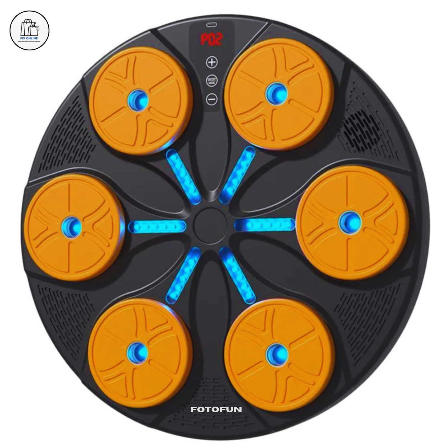 Aparat Smart de Box FOTOFUN® cu Bluetooth, Lumini RGB, Mănuși Negre și Fixare Velcro