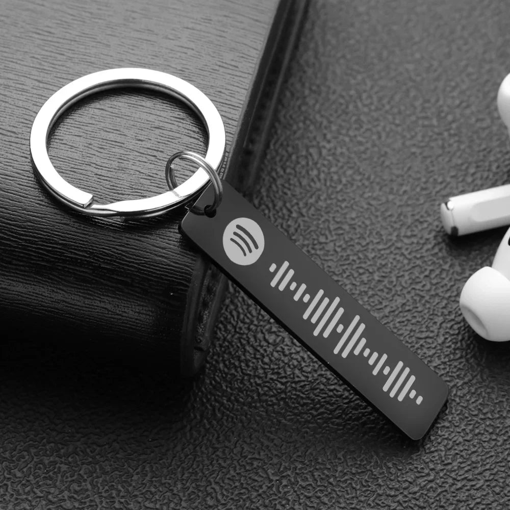 breloc melodie spotify negru