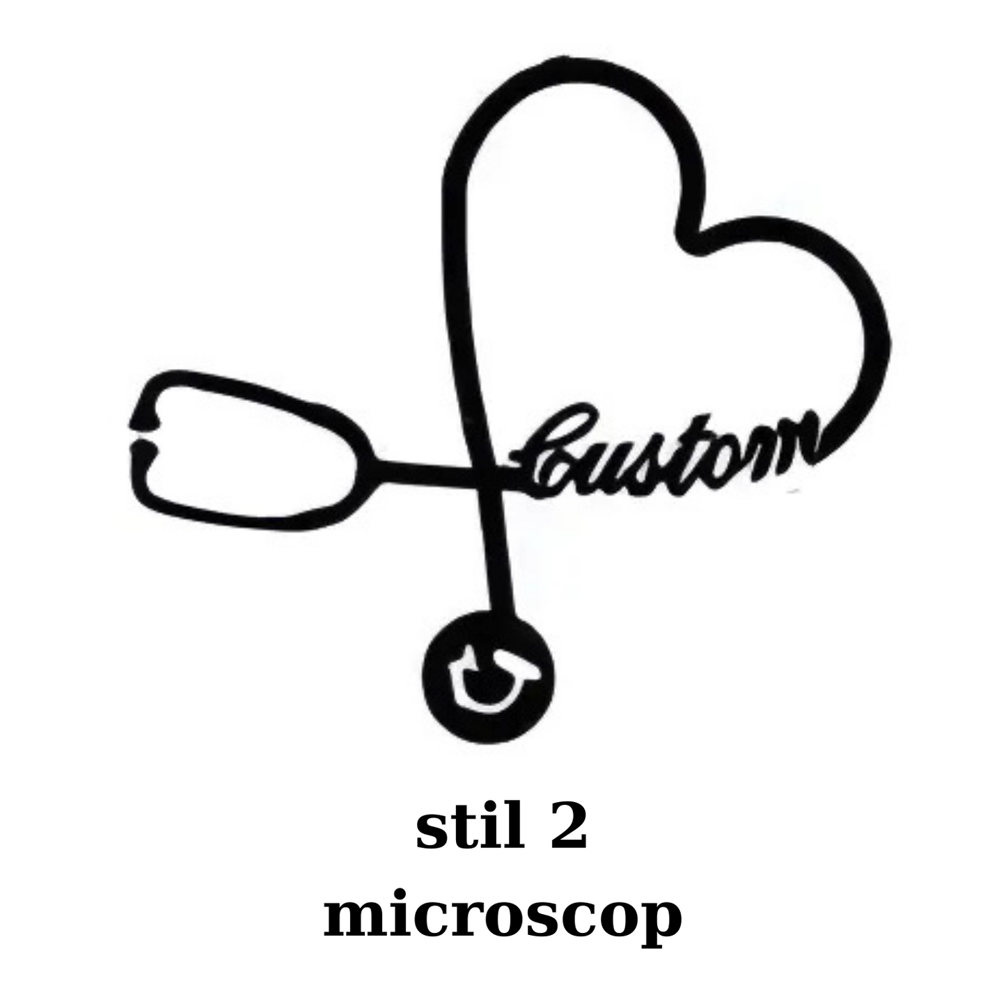 Broșă Personalizată cu Nume și Logo - Pin Medicinal din Oțel Inoxidabil
