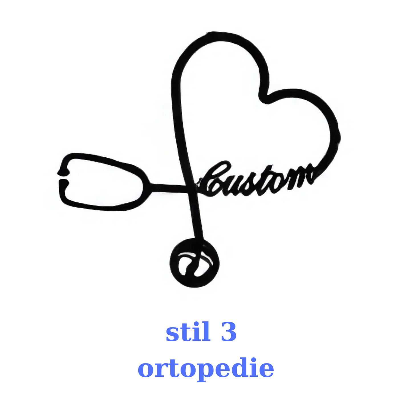 Broșă Personalizată cu Nume și Logo - Pin Medicinal din Oțel Inoxidabil