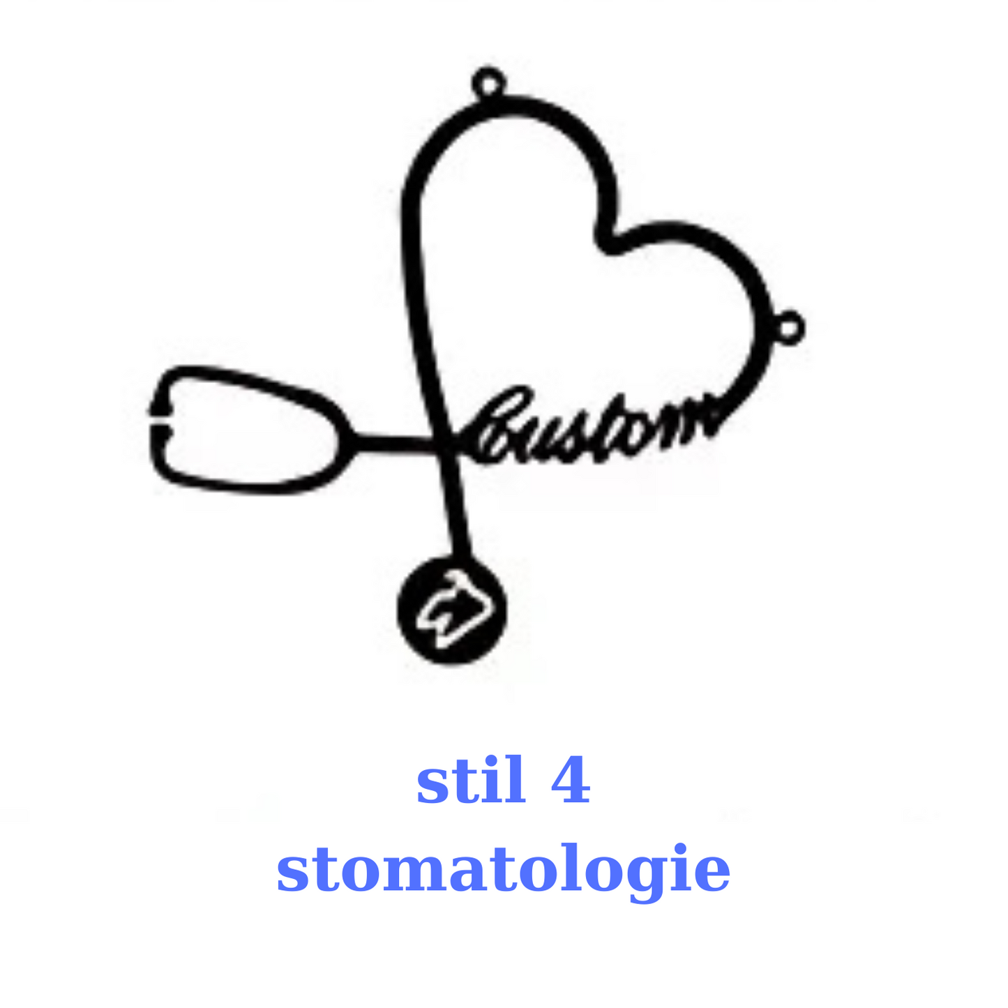 Broșă Personalizată cu Nume și Logo - Pin Medicinal din Oțel Inoxidabil