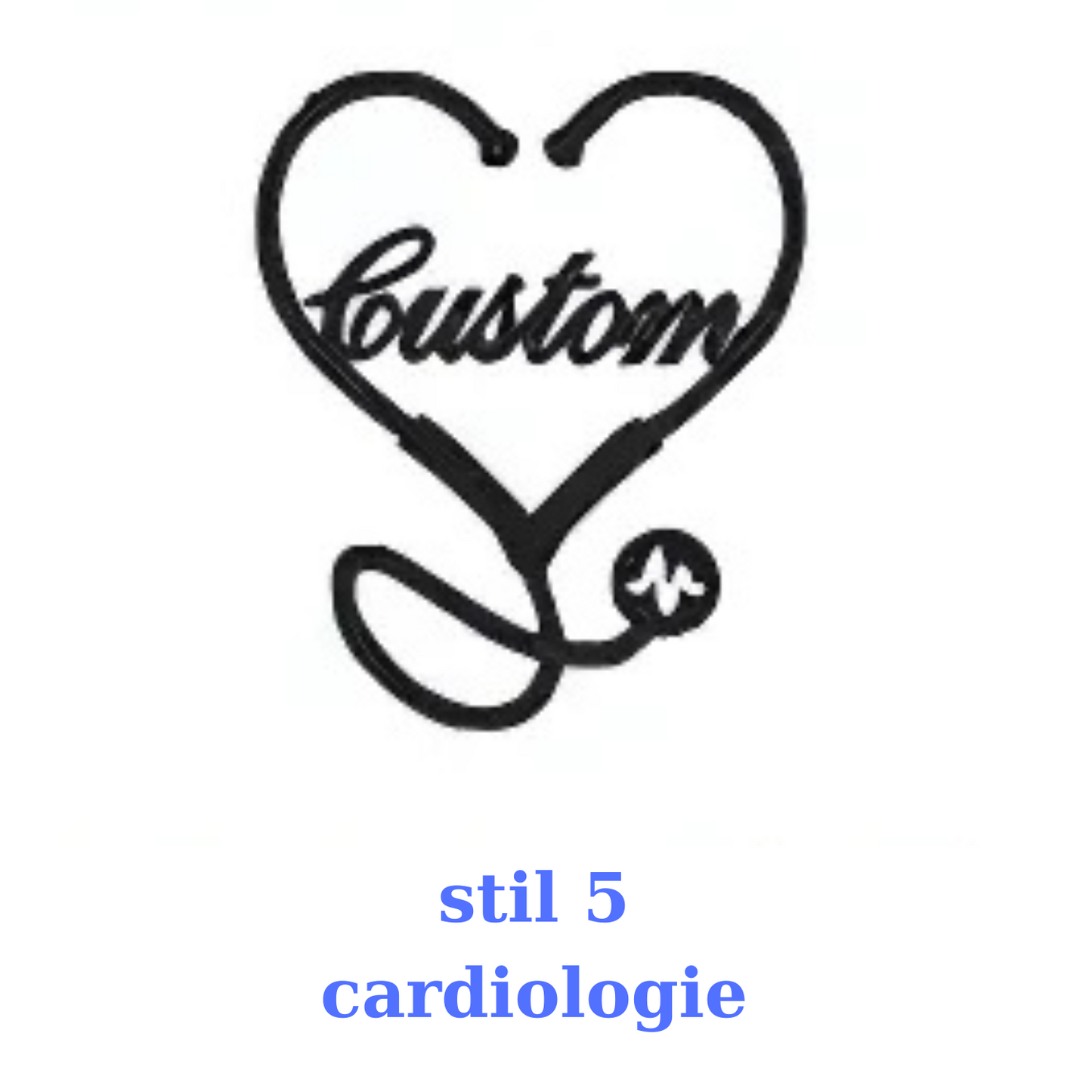 Broșă Personalizată cu Nume și Logo - Pin Medicinal din Oțel Inoxidabil