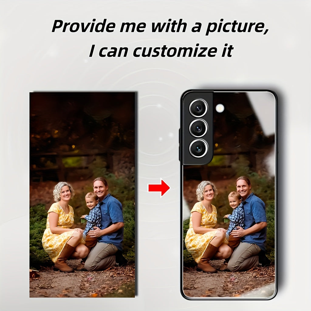 Carcasă Personalizată cu Foto și Finisaj Oglindă din Acril - Margini Moi