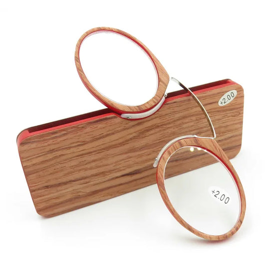 Ochelari de Citit Portabili Fără Brațe Nose Clip TR90 - Ultralight cu Husă, Dioptrii +1.0 la +3.0