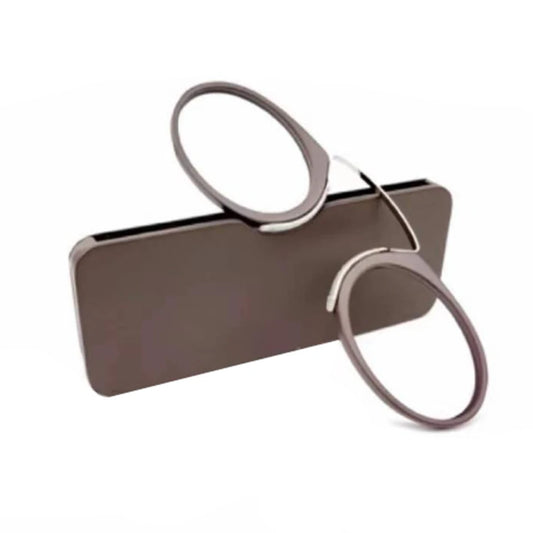 Ochelari de Citit Portabili Fără Brațe Nose Clip TR90 - Ultralight cu Husă, Dioptrii +1.0 la +3.0