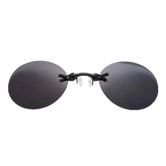 Ochelari Tip Morpheus Matrix Clip On Nose Rimless Sunglasses - UV400