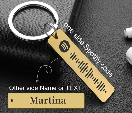 Spotify Code Keychain Personalizat - Cadou Perfect