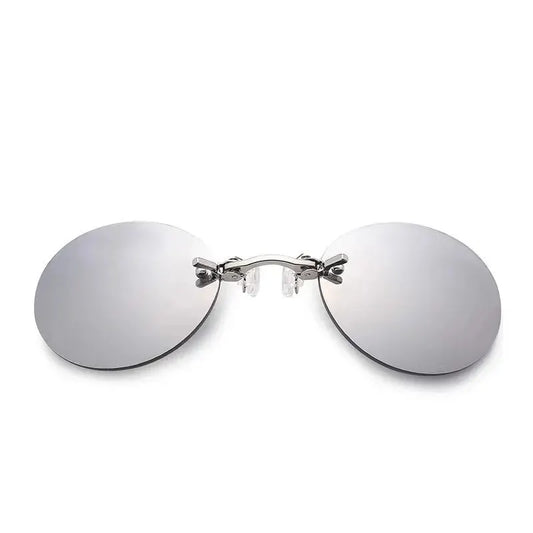 Ochelari Tip Morpheus Matrix Clip On Nose Rimless Sunglasses - UV400