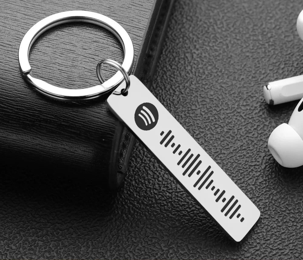 Spotify Code Keychain Personalizat - Cadou Perfect