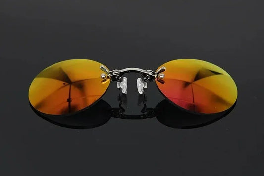 Ochelari Tip Morpheus Matrix Clip On Nose Rimless Sunglasses - UV400