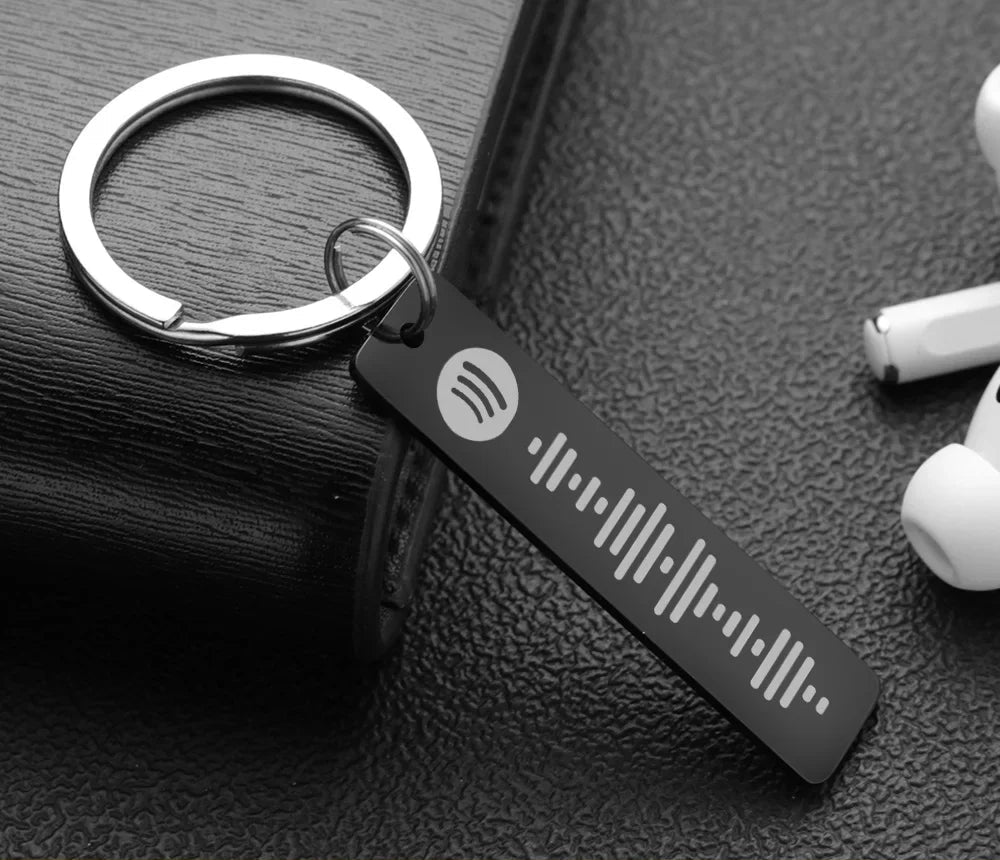 Spotify Code Keychain Personalizat - Cadou Perfect