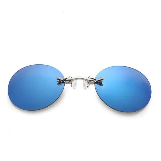 Ochelari Tip Morpheus Matrix Clip On Nose Rimless Sunglasses - UV400