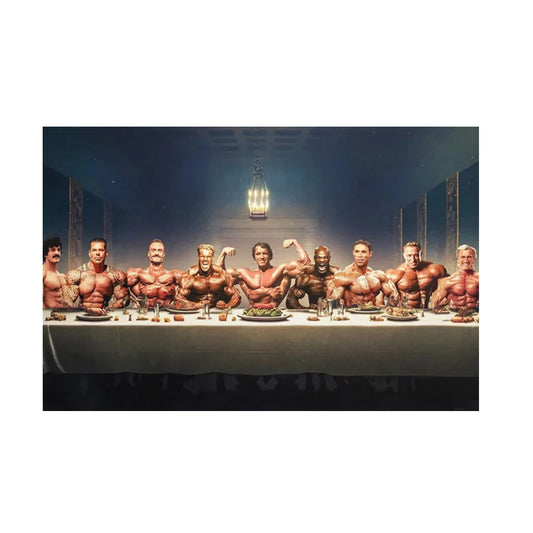 Poster „The Last Supper” Gym - Cadou Ideal pentru Bodybuilding, Artă Canvas, Poster Motivațional