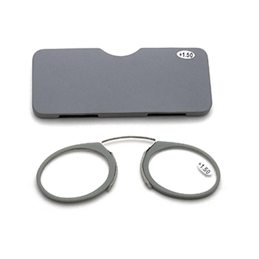 Ochelari de Citit Portabili Fără Brațe Nose Clip TR90 - Ultralight cu Husă, Dioptrii +1.0 la +3.0