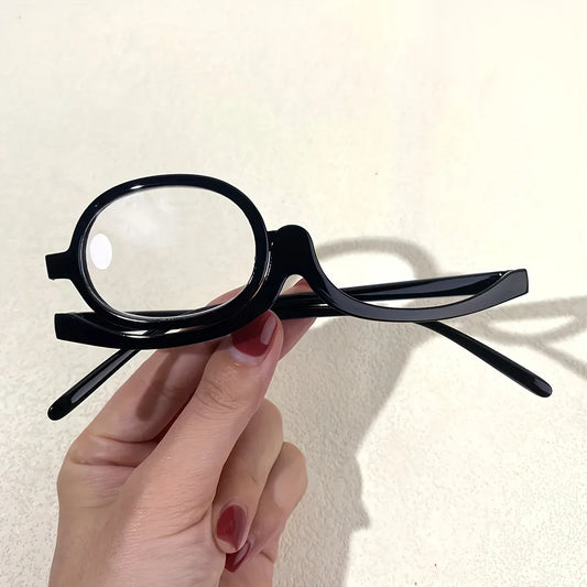 Ochelari de citit cu lentilă rotativă pentru machiaj | Presbiopie +1.0 până la +4.0