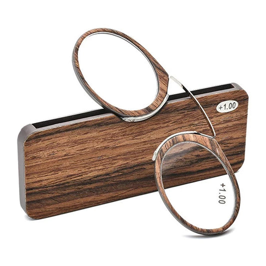 Ochelari de Citit Portabili Fără Brațe Nose Clip TR90 - Ultralight cu Husă, Dioptrii +1.0 la +3.0