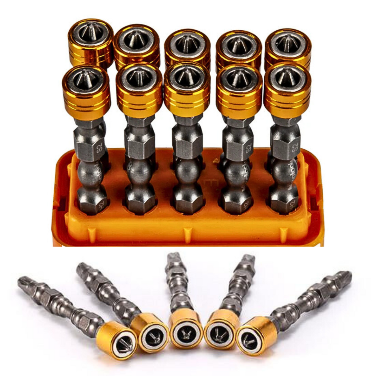 Set 10 Biți PH2 APF® – 65mm, Oțel Aliat, Pentru Șurubelniță Electrică