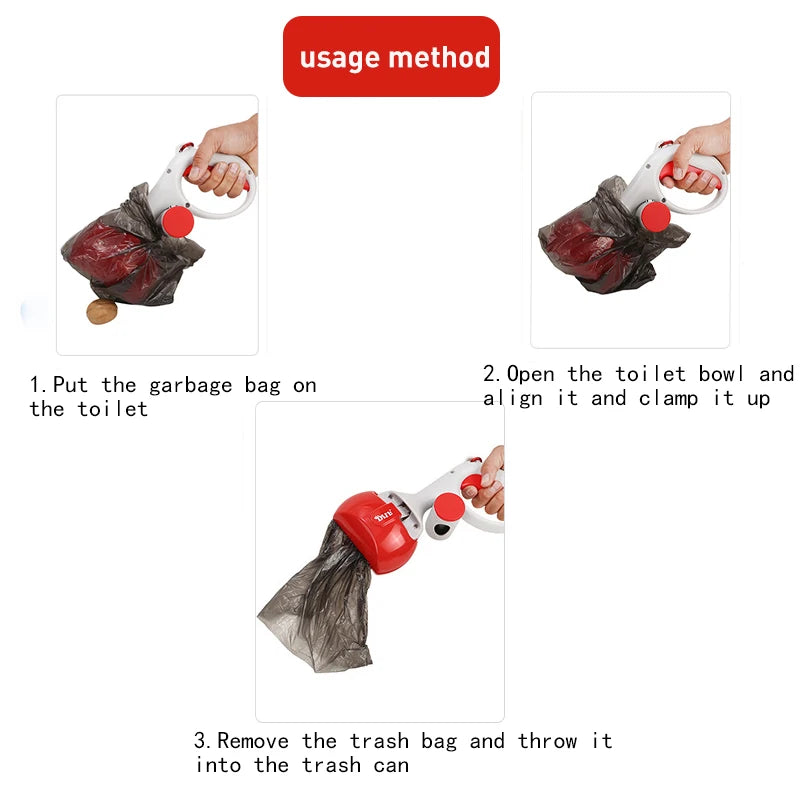 Colector Portabil pentru Excremente Câini - Ușor de Utilizat, Rezistent, Ideal pentru Plimbări