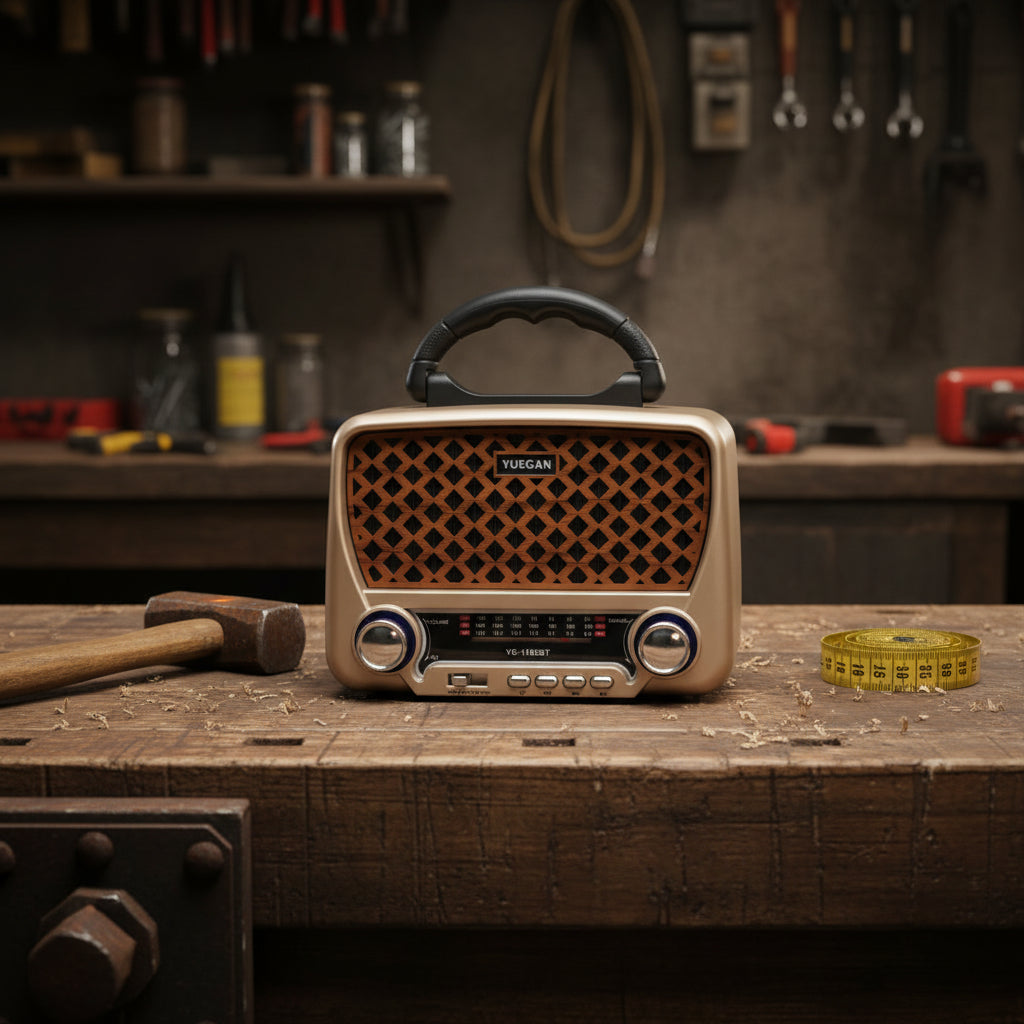 Radio yuegat într-un atelier